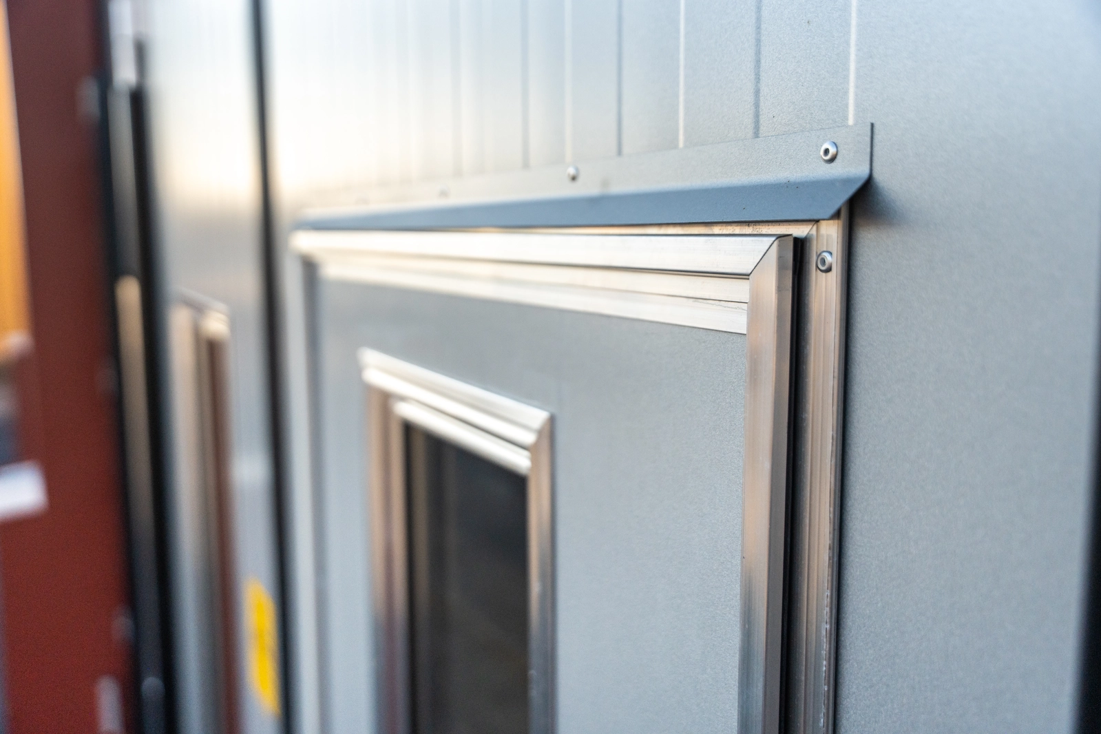 Close up of pedestrian door